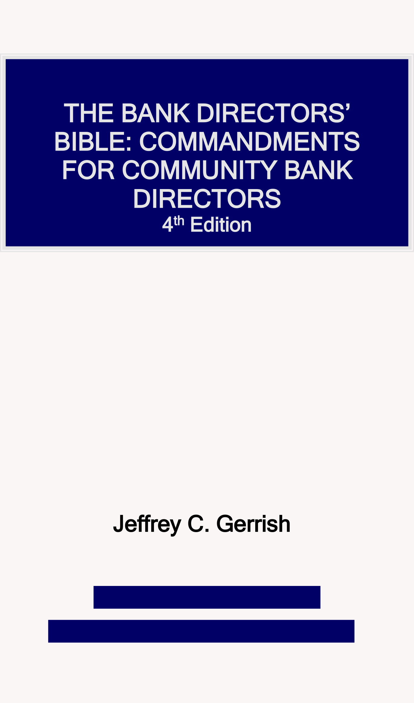 Bank Director Bible cover